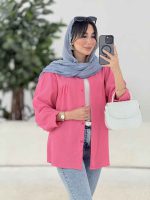 مانتو جلو چین برش دار کد 7869 - تصویر 21