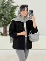 مانتو جلو چین برش دار کد 7869 - تصویر 5