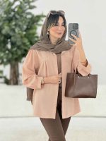 مانتو جلو چین برش دار کد 7869 - تصویر 3