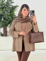 مانتو لینن تک دکمه کد 7843 - تصویر 2