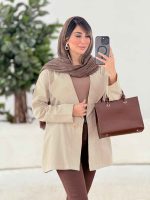مانتو لینن تک دکمه کد 7843 - تصویر 6