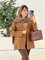 مانتو لینن تک دکمه کد 7843 - تصویر 26