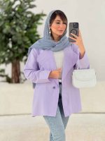 مانتو لینن تک دکمه کد 7843 - تصویر 10