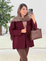 مانتو لینن تک دکمه کد 7843 - تصویر 11