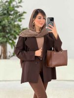 مانتو لینن تک دکمه کد 7843 - تصویر 18