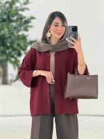مانتو آستین پاکتی سلین کد 7859 - تصویر 30