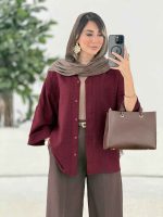 مانتو آستین پاکتی سلین کد 7859 - تصویر 32