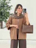 مانتو آستین پاکتی سلین کد 7859 - تصویر 13
