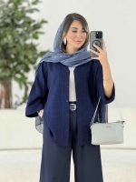 مانتو آستین پاکتی سلین کد 7859 - تصویر 3
