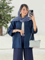 مانتو آستین پاکتی سلین کد 7859 - تصویر 27