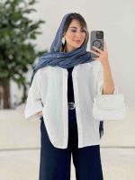 مانتو آستین پاکتی سلین کد 7859 - تصویر 11