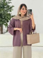 مانتو آستین پاکتی سلین کد 7859 - تصویر 33