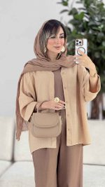 مانتو آستین پاکتی سلین کد 7859 - تصویر 17