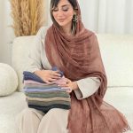 شال ریش دار رونا کد 7829