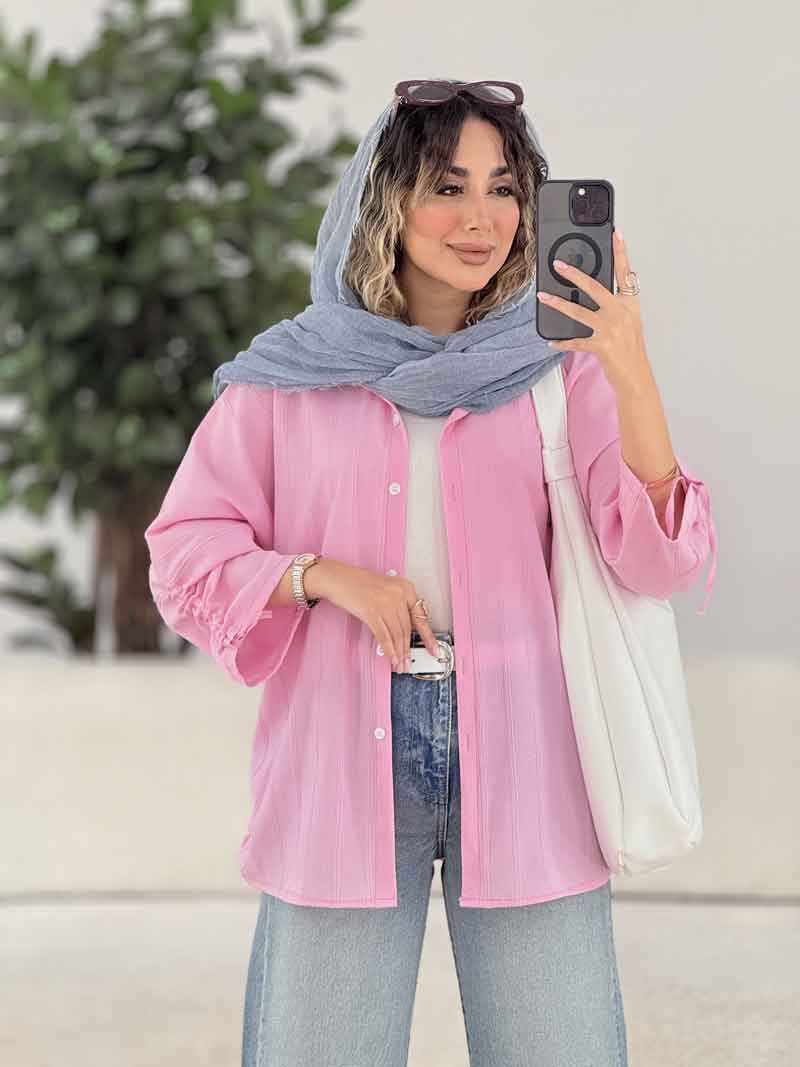 مانتو آستین بند محنا کد 7879 مانتو آستین بند محنا کد 7879