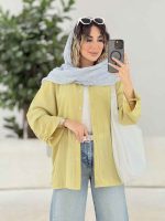 مانتو آستین بند محنا کد 7879 - تصویر 3