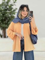 مانتو آستین بند محنا کد 7879 - تصویر 4