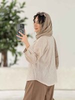 مانتو راه راه مارال کد 7880 - تصویر 13