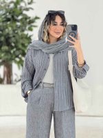 مانتو راه راه مارال کد 7880 - تصویر 4