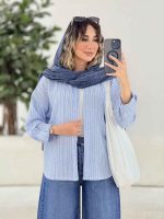 مانتو راه راه مارال کد 7880 - تصویر 12