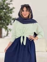 شومیز گره ای تک جیب کد 7849 - تصویر 20
