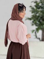 شومیز گره ای تک جیب کد 7849 - تصویر 23