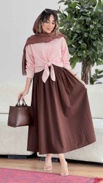 شومیز گره ای تک جیب کد 7849 - تصویر 5