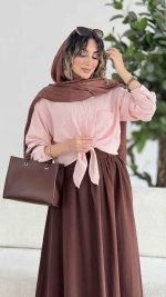 شومیز گره ای تک جیب کد 7849 - تصویر 16