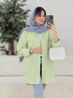 مانتو پشت دکمه سوفیا کد 7885 - تصویر 2