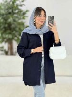 مانتو پشت دکمه سوفیا کد 7885 - تصویر 19