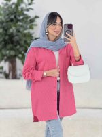 مانتو پشت دکمه سوفیا کد 7885 - تصویر 7