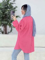مانتو پشت دکمه سوفیا کد 7885 - تصویر 24