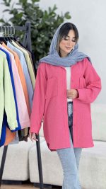 مانتو پشت دکمه سوفیا کد 7885 - تصویر 9
