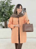 مانتو پشت دکمه سوفیا کد 7885 - تصویر 8