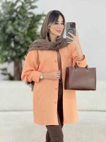 مانتو پشت دکمه سوفیا کد 7885 - تصویر 3