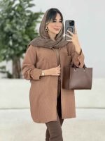 مانتو پشت دکمه سوفیا کد 7885 - تصویر 21