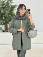 مانتو پشت دکمه سوفیا کد 7885 - تصویر 12
