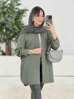 مانتو پشت دکمه سوفیا کد 7885 - تصویر 23