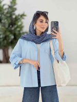 مانتو جیب نما آتوسا کد 7889 - تصویر 4