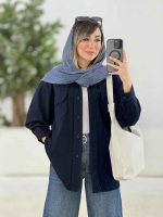 مانتو دو جیب پاکتی سیما کد 7886 - تصویر 8
