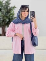 مانتو دو جیب پاکتی سیما کد 7886 - تصویر 14