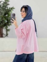 مانتو دو جیب پاکتی سیما کد 7886 - تصویر 6