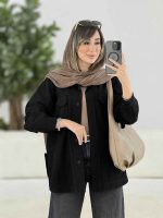مانتو دو جیب پاکتی سیما کد 7886 - تصویر 7