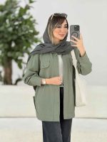 مانتو دو جیب پاکتی سیما کد 7886 - تصویر 17