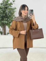 مانتو جیب نما دلیار کد 7836 - تصویر 6