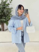 مانتو جیب نما دلیار کد 7836 - تصویر 4