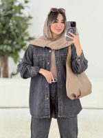 مانتو جین دو جیب کد7894 - تصویر 3