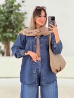 مانتو جین دو جیب کد7894 - تصویر 11