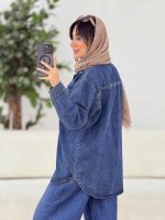مانتو جین دو جیب کد7894 - تصویر 8
