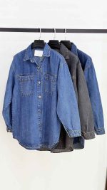 مانتو جین دو جیب کد7894 - تصویر 2